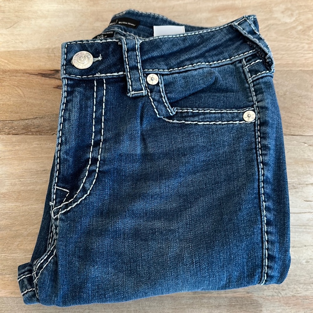 TRUE RELIGION JENNY CURVY MID RISE SKINNY JEAN
